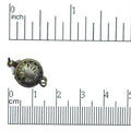 10mm Filigree Round Box Clasp - Made of Brass - Sold Individually - CL/14
